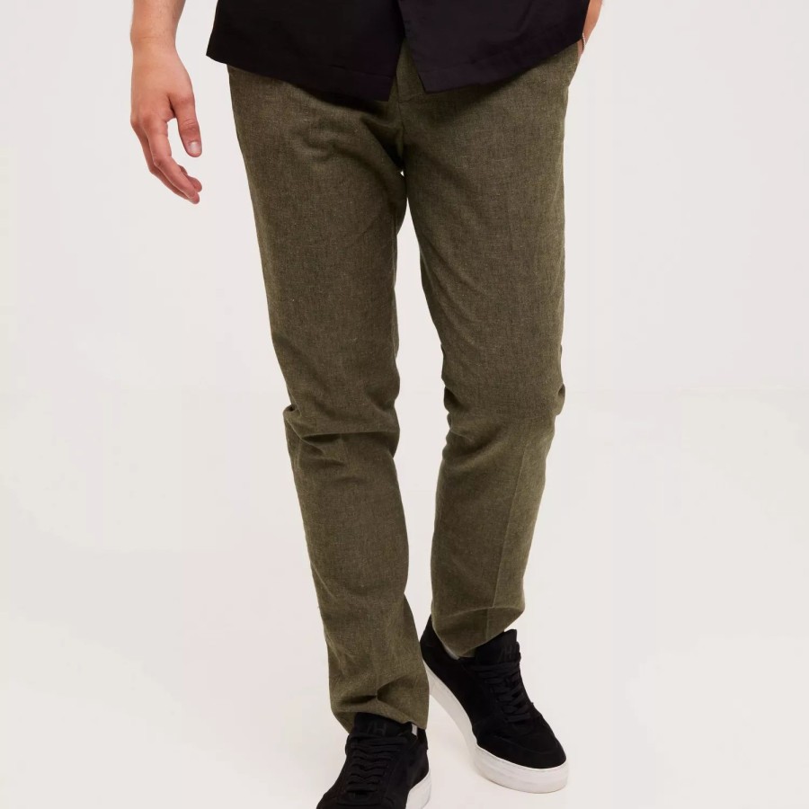 Toj Jack & Jones | Jprlinen Trouser Slim Fit Ln Olive Night Slim Fit