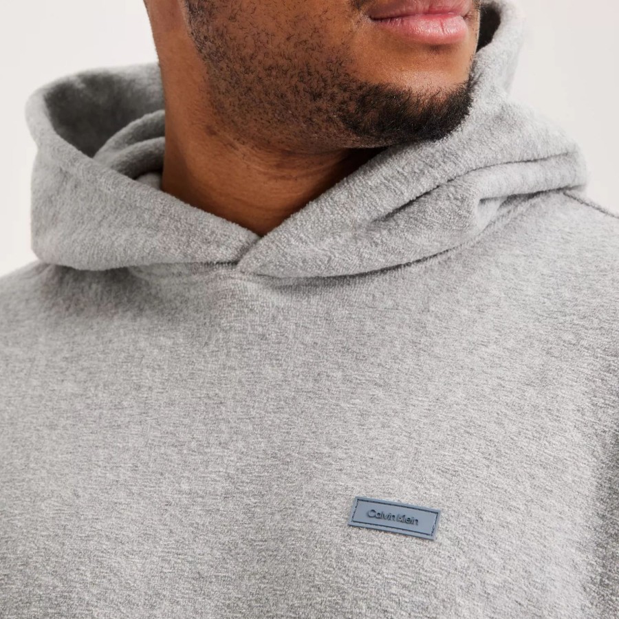 Toj Calvin Klein | Boucle Fleece Comfort Hoodie Grey