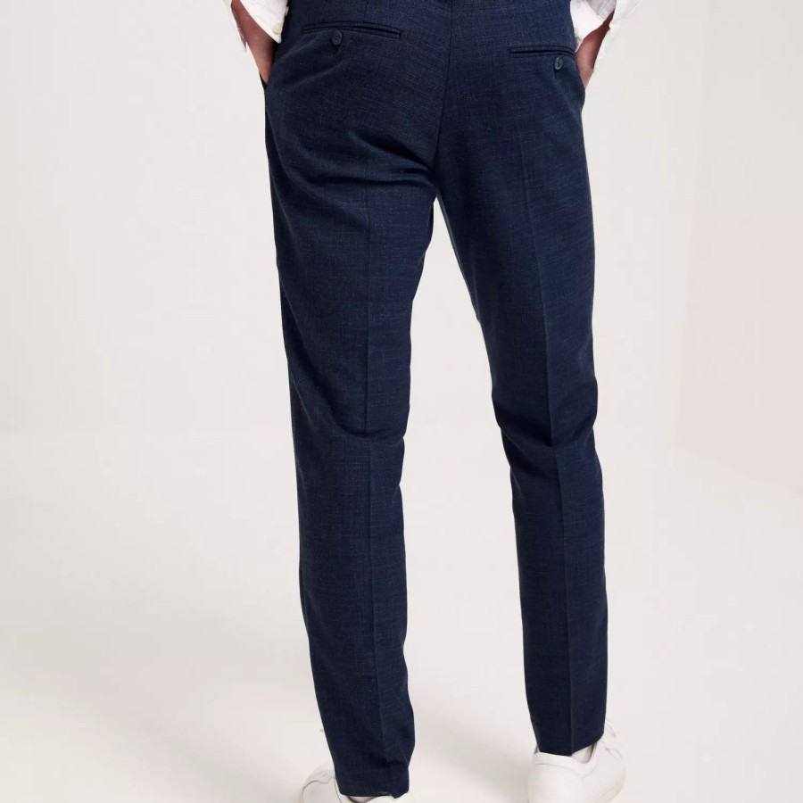 Toj Selected Homme | Slhslim-Oasis Linen Trs Noos Dark Navy