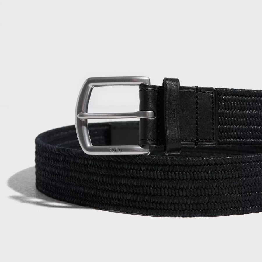 Accessories Polo Ralph Lauren | Braid Strtch-Casual-Medium Black