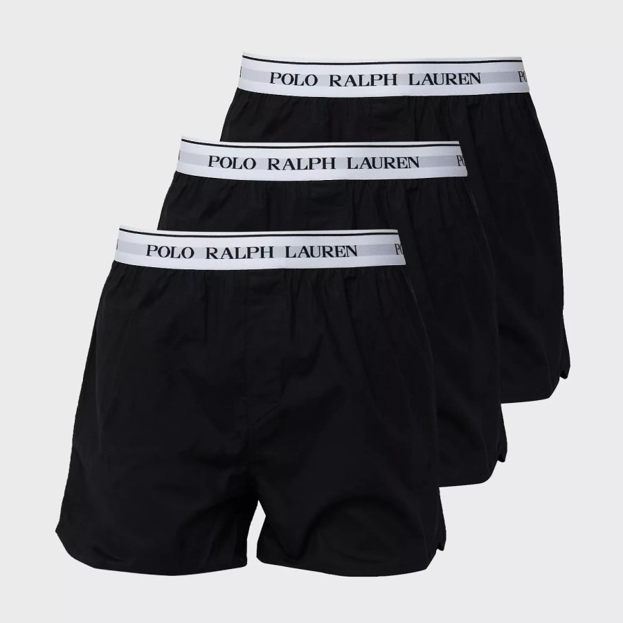 Toj Polo Ralph Lauren | Elastic Bxer-3 Pack-Boxer Black