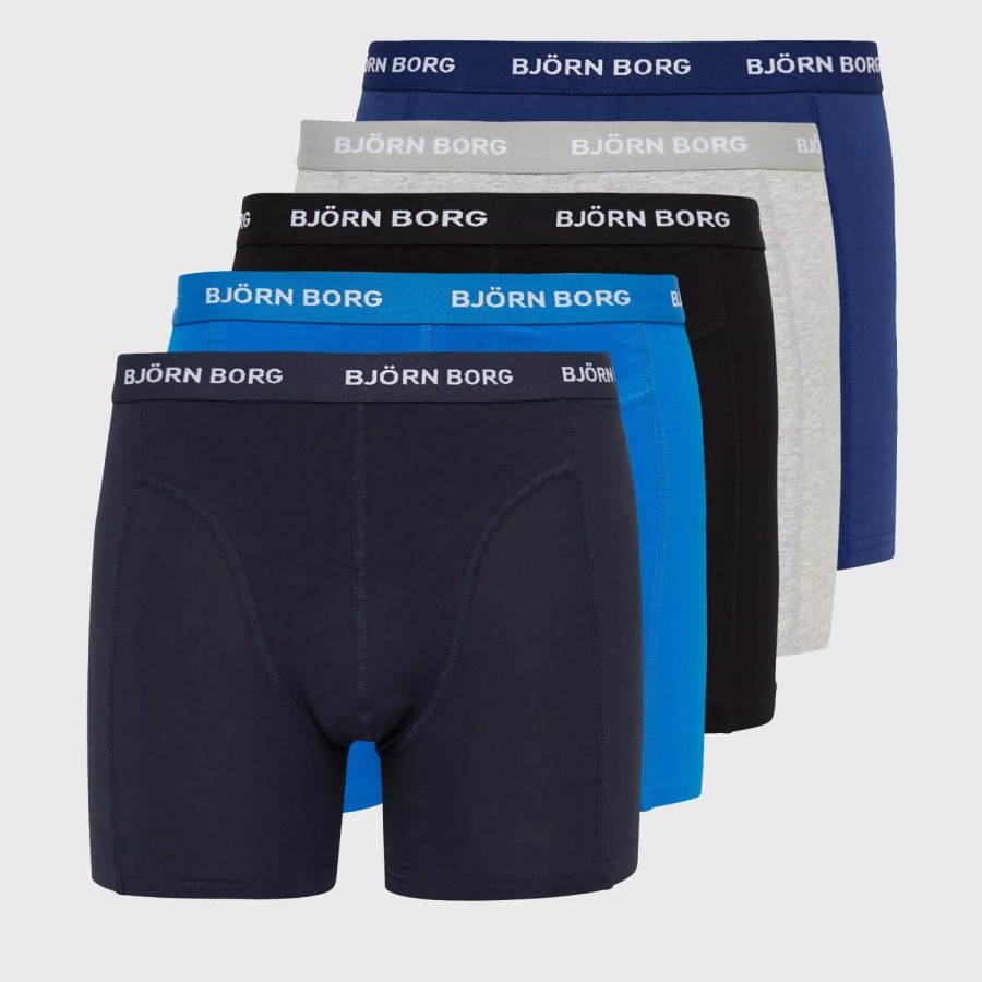 Toj Bj枚rn Borg | Shorts Solid 5-Pack Blue Depths