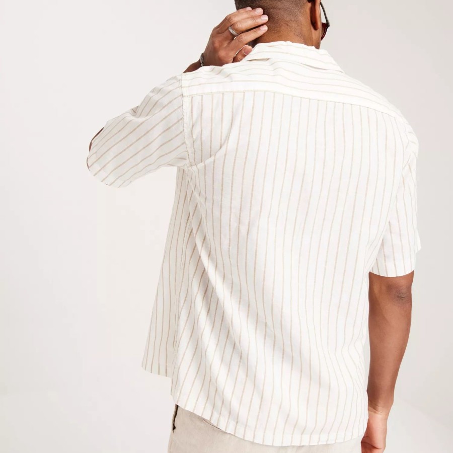 Toj Jack & Jones | Jprblusummer Linen Resort Shirt S/S Sand Relax Fit