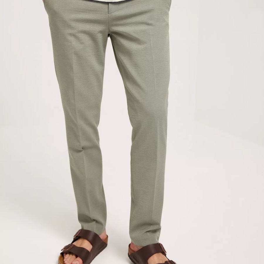 Toj Selected Homme | Slhslim-Corby Seersucker Trs Flex B Desert Sage