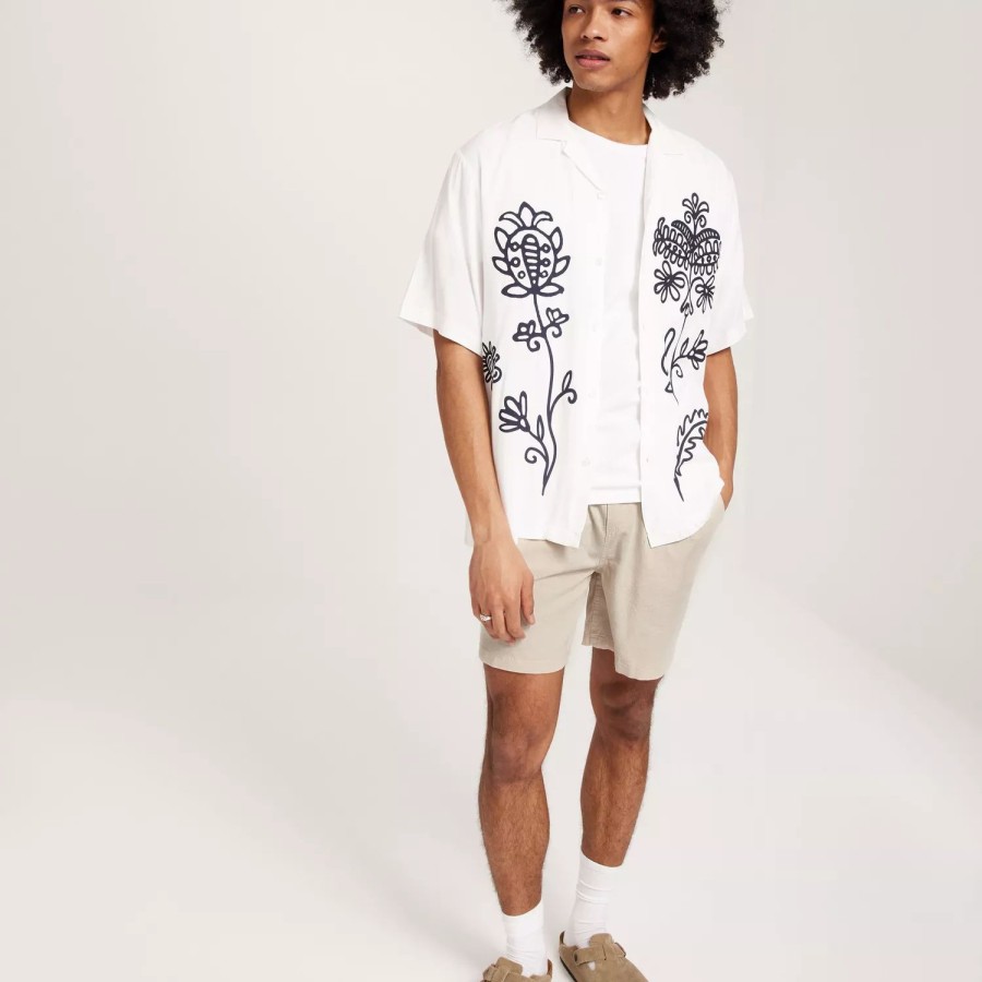 Toj Jack & Jones | Jpstjeff Jjbreeze Linen Shorts Dek Moonbeam