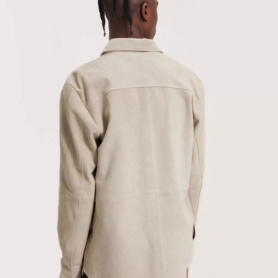 Toj Selected Homme | Slhforan Suede Overshirt W Incense