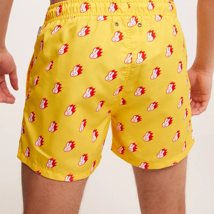 Toj Happy Socks | Bunny Swimshorts Yellow