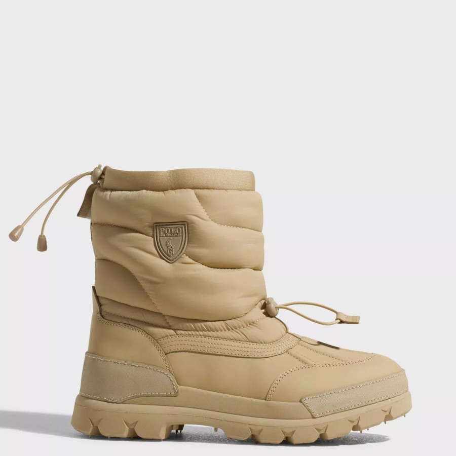 Sko Polo Ralph Lauren | Oslo Muckloc-Boots-Mid Cut Boot Natural