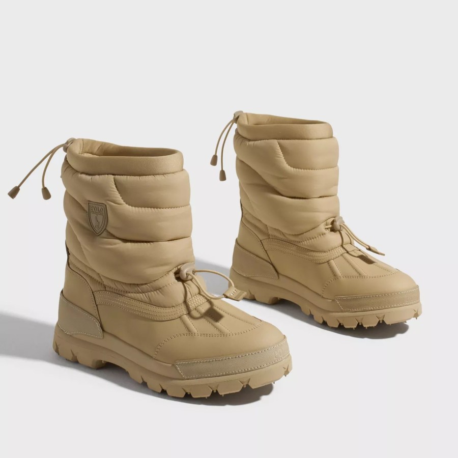 Sko Polo Ralph Lauren | Oslo Muckloc-Boots-Mid Cut Boot Natural