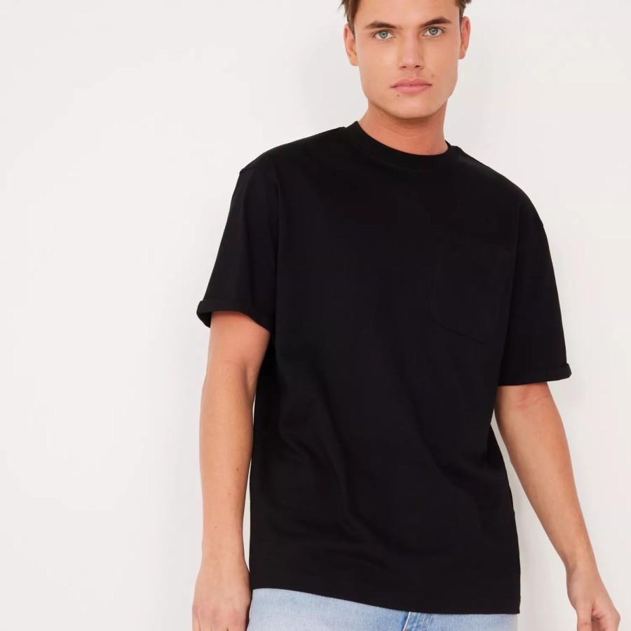 Toj Selected Homme | Slhlooseroald Ss O-Neck Tee W Black