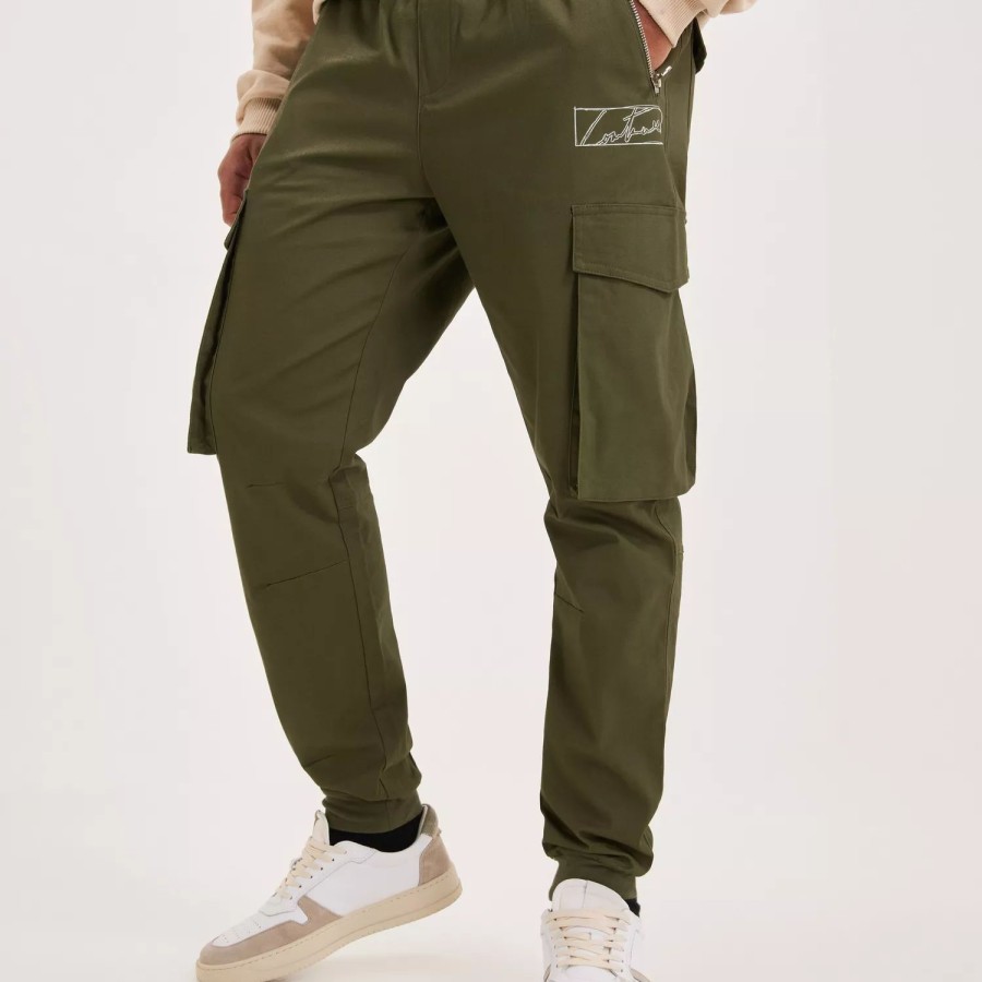 Toj The Couture Club | Box Logo Woven Cargo Pant Khaki