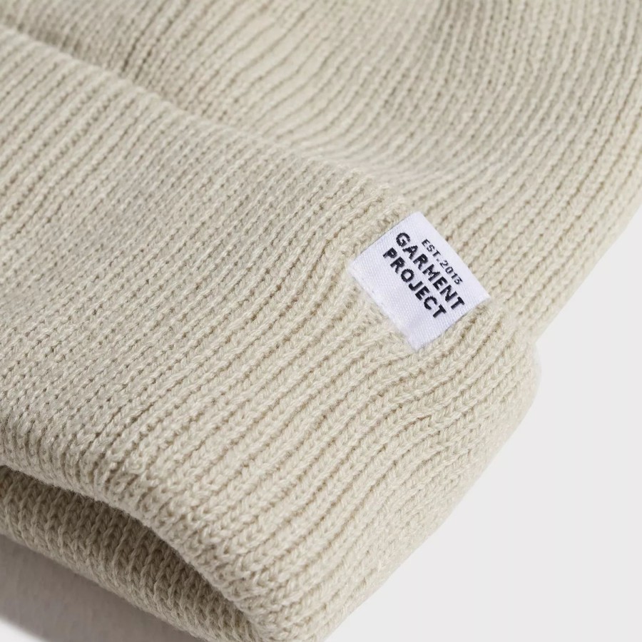 Accessories GARMENT PROJECT | Gp Logo Unisex Beanie Bone White