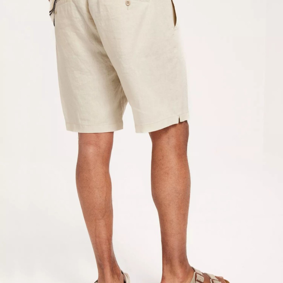 Toj Gant | Linen Drawstring Shorts Putty