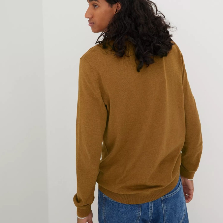 Toj Selected Homme | Slhberg Crew Neck Noos Wood Thrush Melange