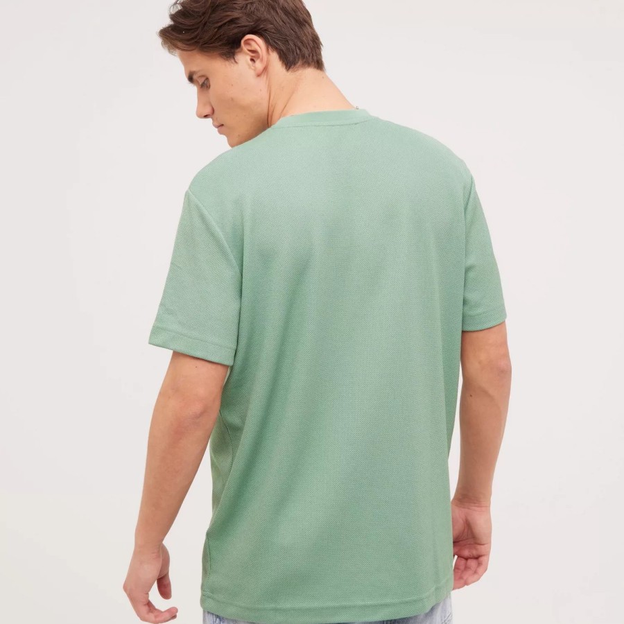 Toj Selected Homme | Slhrelaxeshan Ss O-Neck Tee B Granite Green