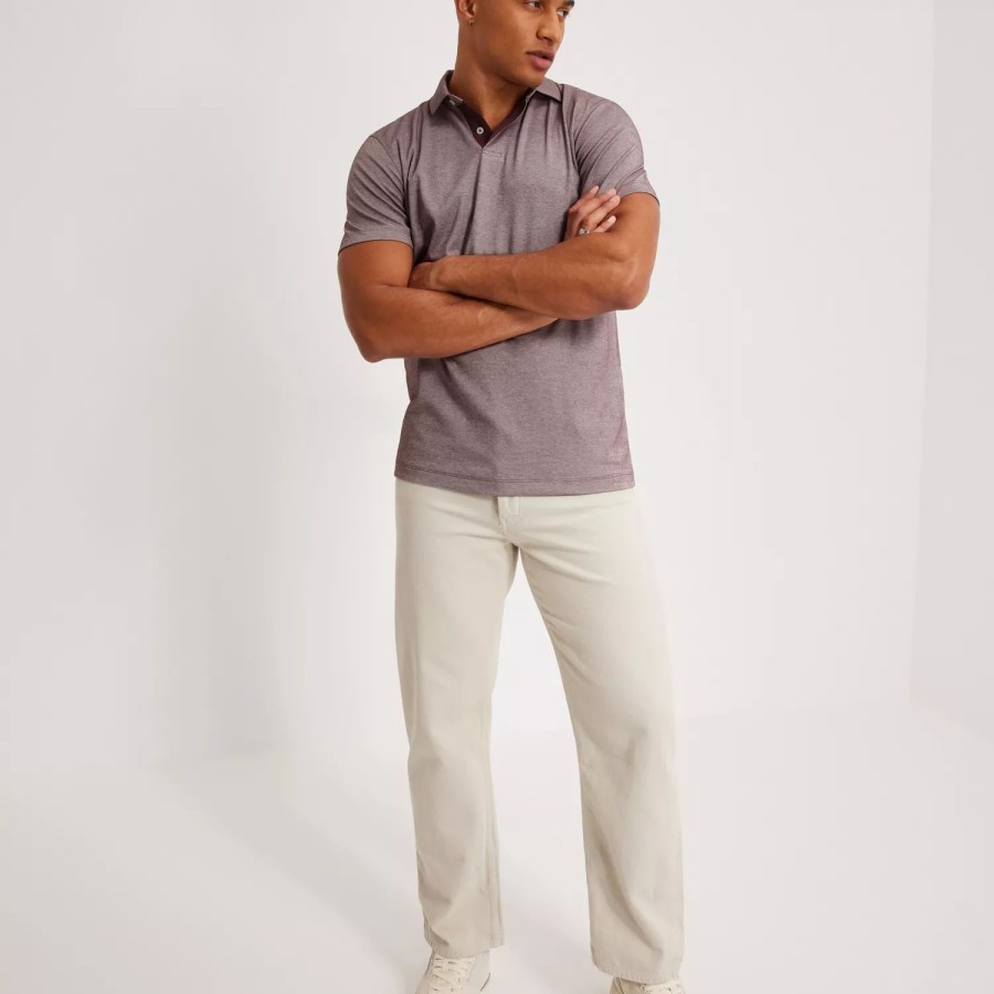 Toj Selected Homme | Slhleroy Coolmax Ss Polo Noos Rose Brown