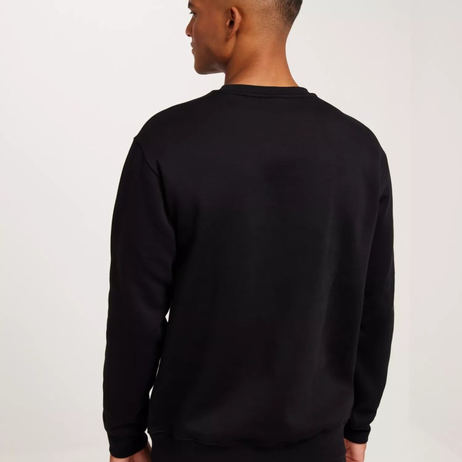 Toj Selected Homme | Slhhankie Logo Crew Neck Sweat Noos Black