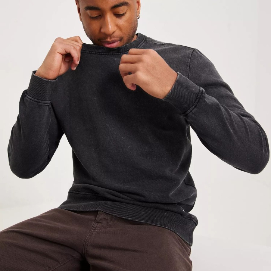 Toj Only & Sons | Onsron Reg Crewneck Sweat Bf Black