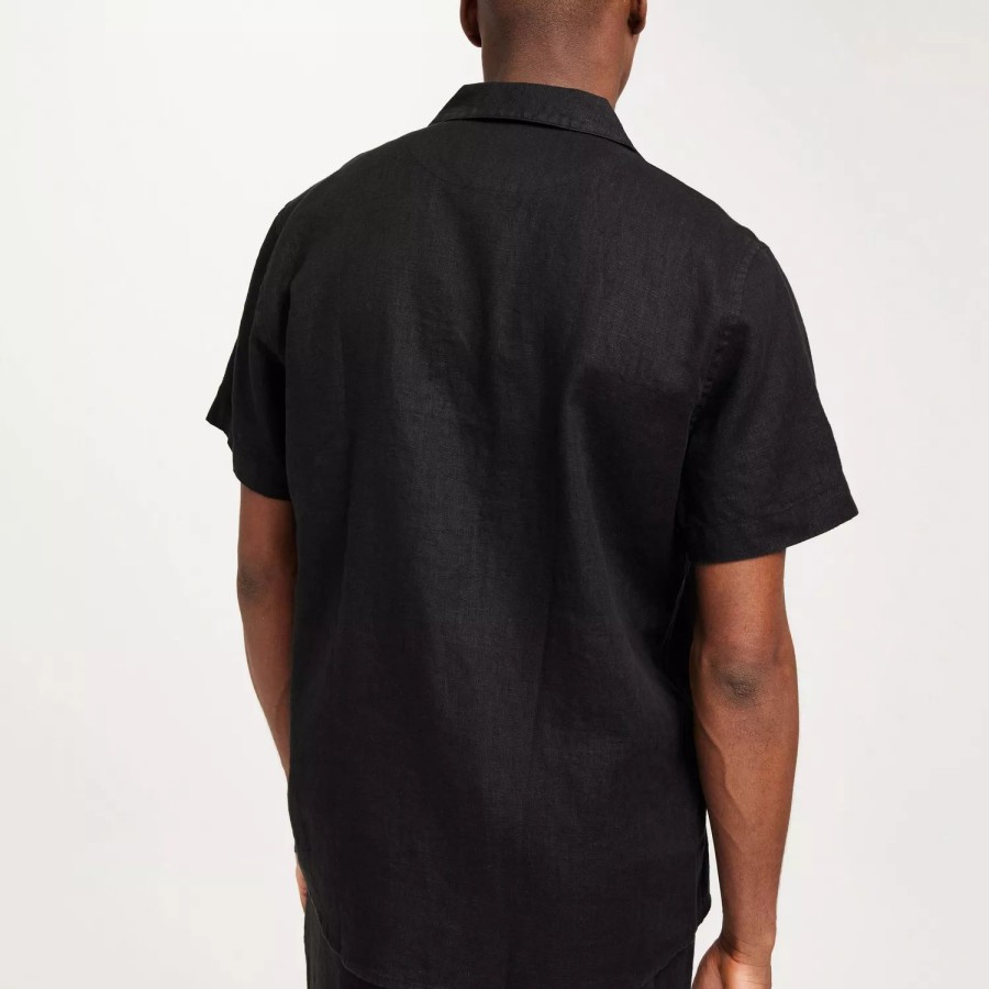 Toj Woodbird | Mays Linen Shirt Black