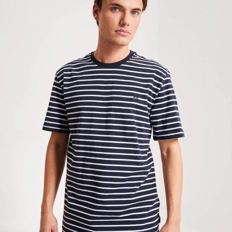 Toj Only & Sons | Onshenry Reg Stripe Ss Tee Noos Dark Navy