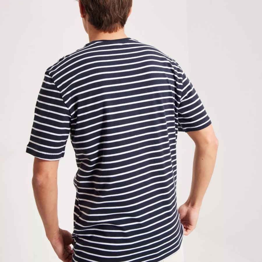 Toj Only & Sons | Onshenry Reg Stripe Ss Tee Noos Dark Navy