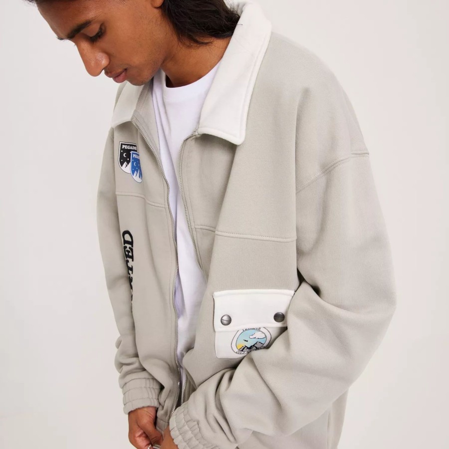 Toj Pegador | Oshwa Oversized Sweat Jacket Cloud Grey