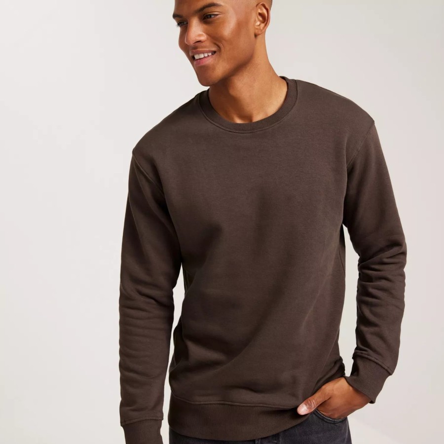 Toj Jack & Jones | Jjestar Basic Sweat Crew Neck Noos Seal Brown