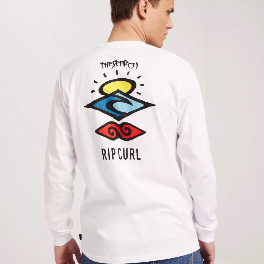 Toj Ripcurl | Search Icon L/S Tee White