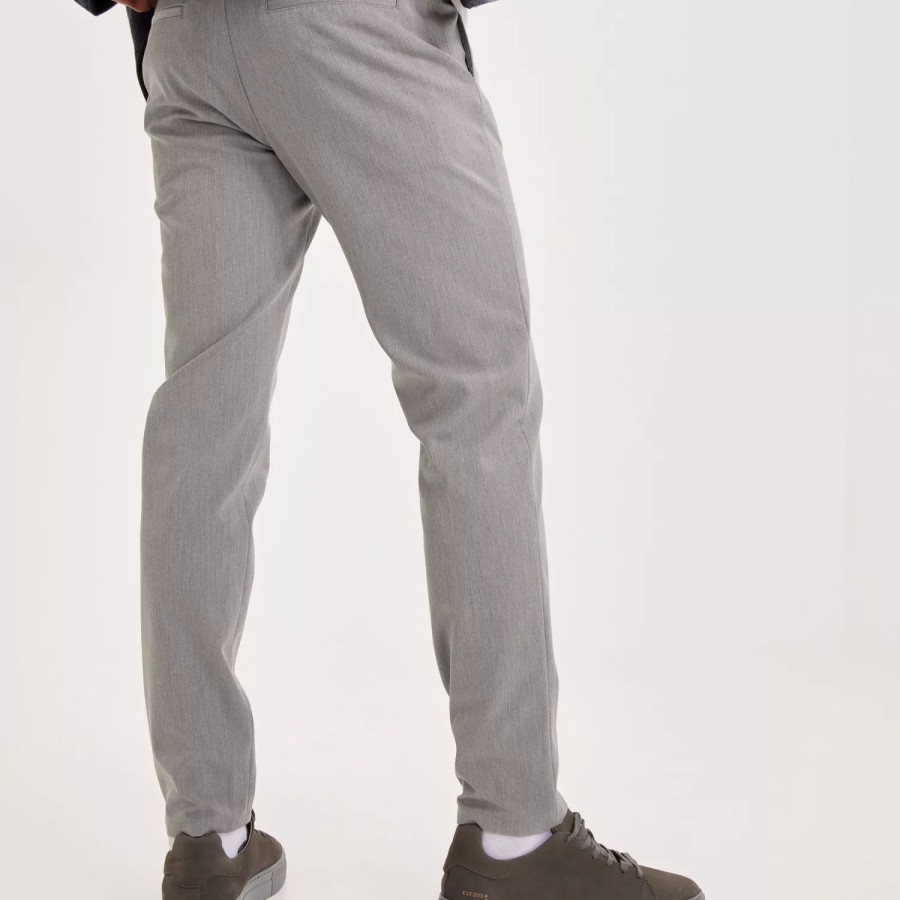 Toj Selected Homme | Slhslim-Best 175 Flex Pants B Noos Dark Grey Melange