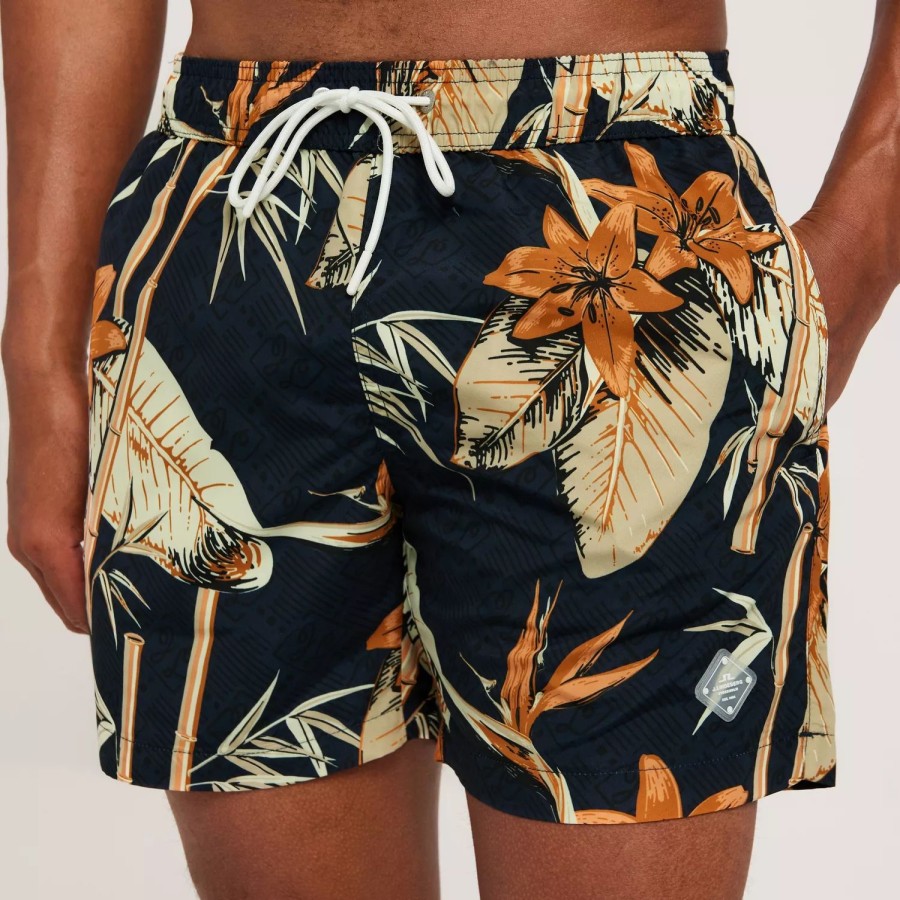 Toj J Lindeberg | Banks Tropical Swim Trunks Navy