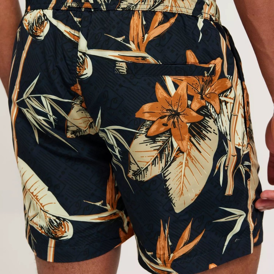 Toj J Lindeberg | Banks Tropical Swim Trunks Navy