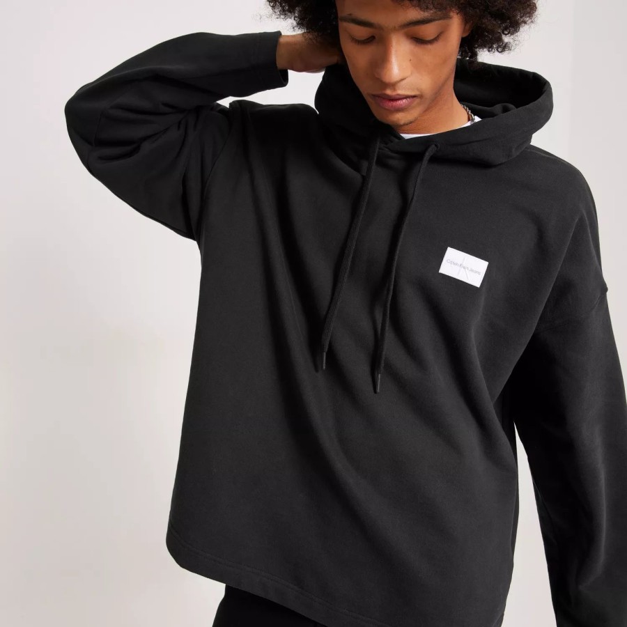 Toj Calvin Klein Jeans | Shrunken Badge Hoodie Black