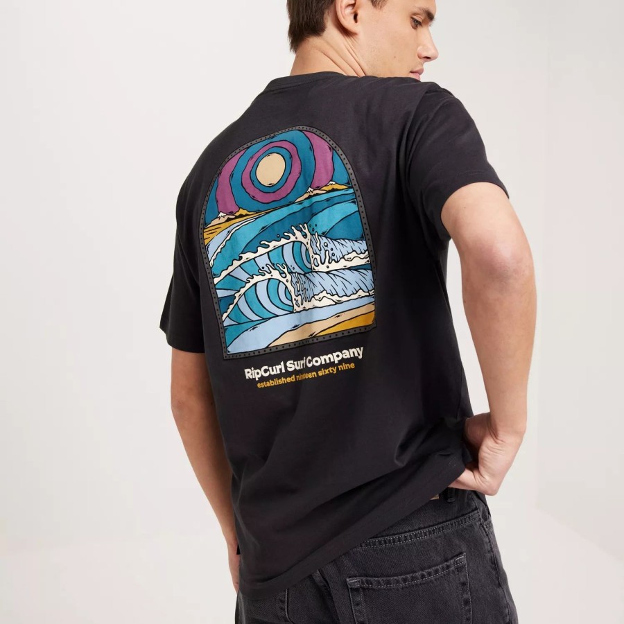 Toj Ripcurl | Blazed And Tubed Tee Black