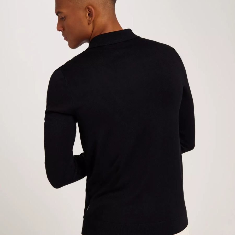 Toj Only & Sons | Onswyler Life Reg 14 Ls Polo Knit N Black