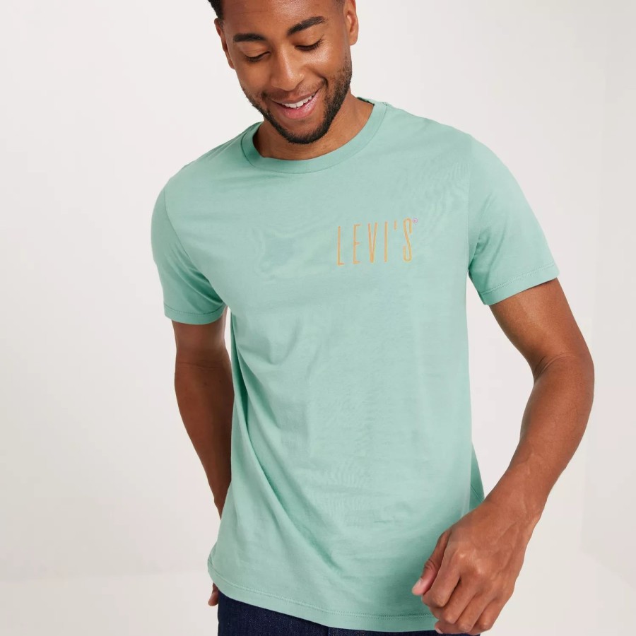 Toj Levi's | Graphic Crewneck Tee 501 Logo Green