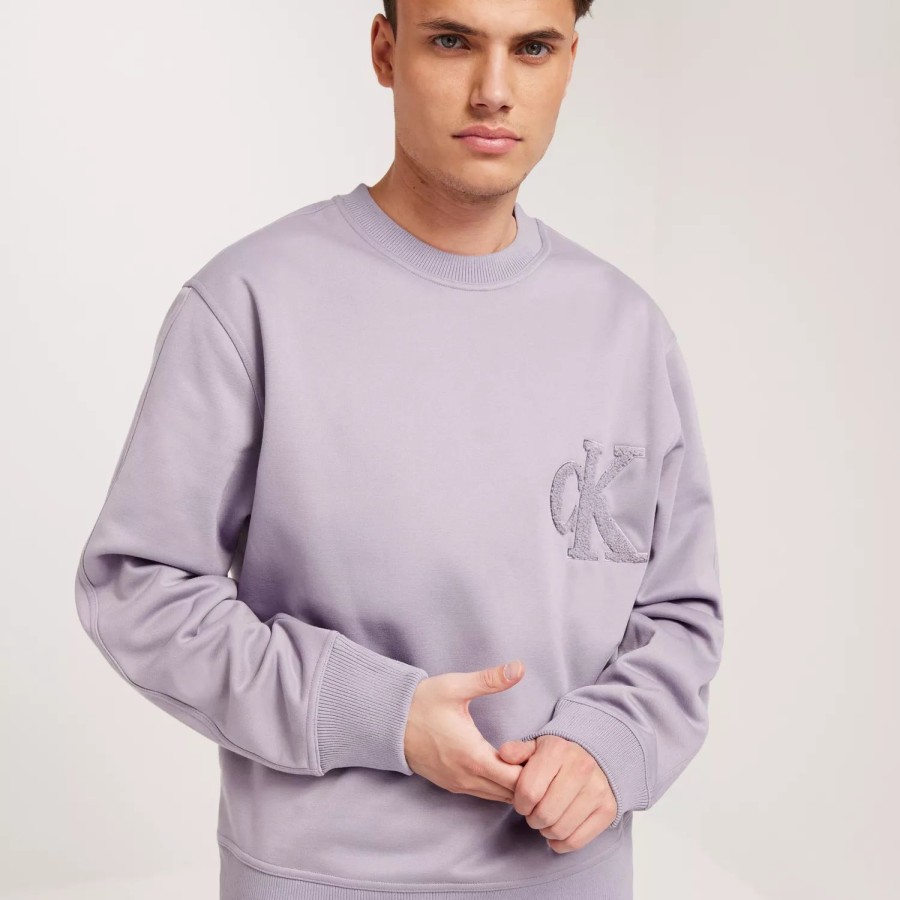 Toj Calvin Klein Jeans | Ck Chenille Crew Neck Lavender Aura