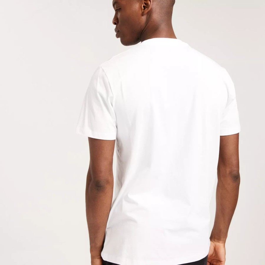 Toj Selected Homme | Slhaspen Print Ss O-Neck Tee Noos Bright White