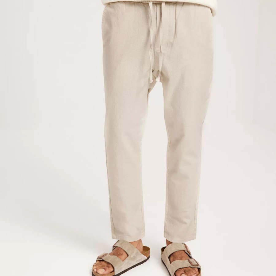 Toj Only & Sons | Onslinus Crop 0007 Cot Lin Pnt Noos Silver Lining