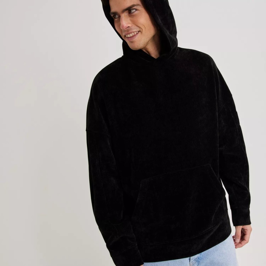 Toj Calvin Klein Jeans | Velvet Corduroy Hoodie Black