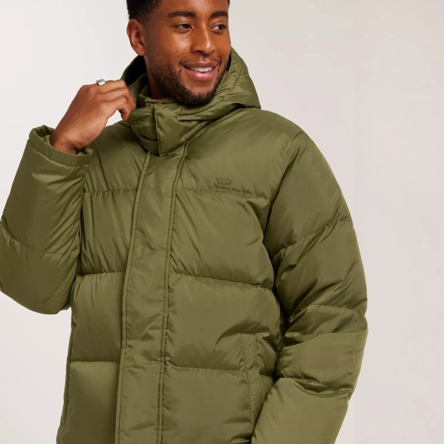 Toj Levi's | Laurel Short Puffer Martini Ol Green