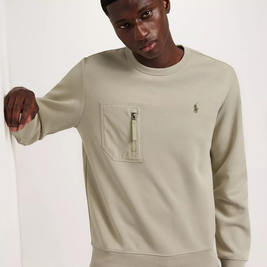 Toj Polo Ralph Lauren | Lscnm15-Long Sleeve-Sweatshirt Beige/Khaki