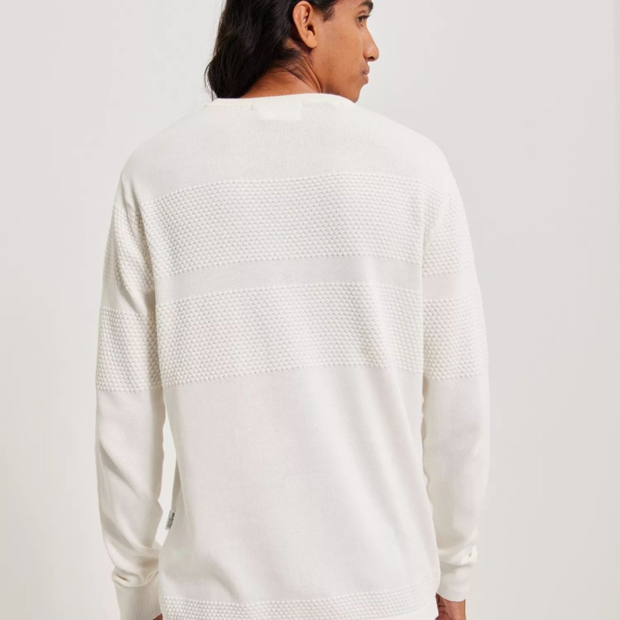 Toj Selected Homme | Slhmaine Ls Knit Crew Neck W Noos Egret