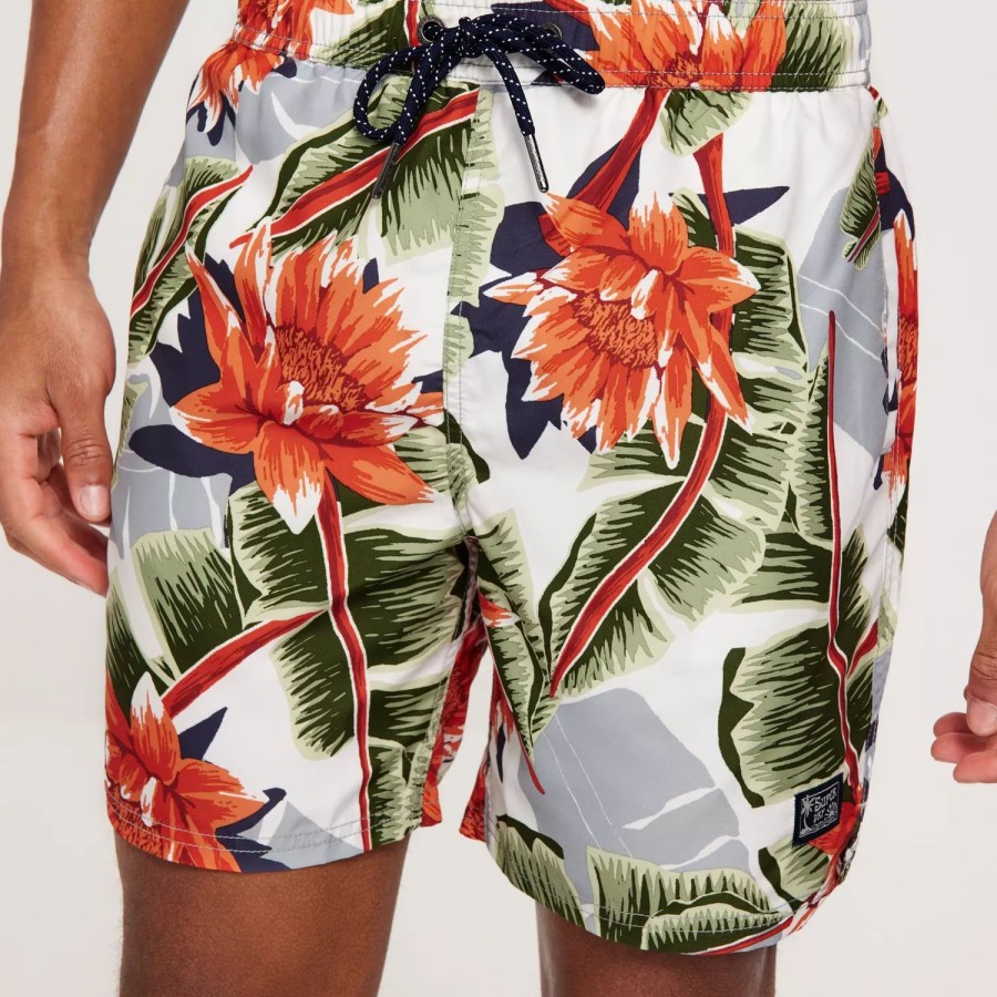 Toj Superdry | Vintage Hawaiian Swimshort Optic Banana Leaf