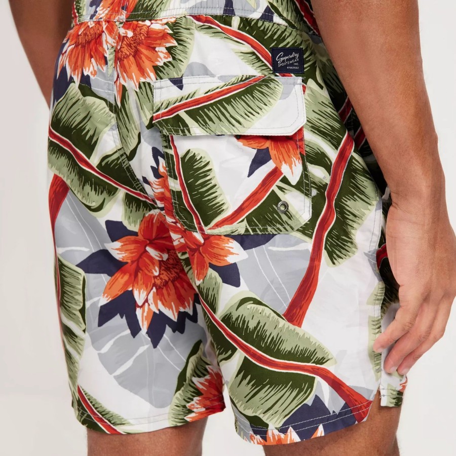 Toj Superdry | Vintage Hawaiian Swimshort Optic Banana Leaf