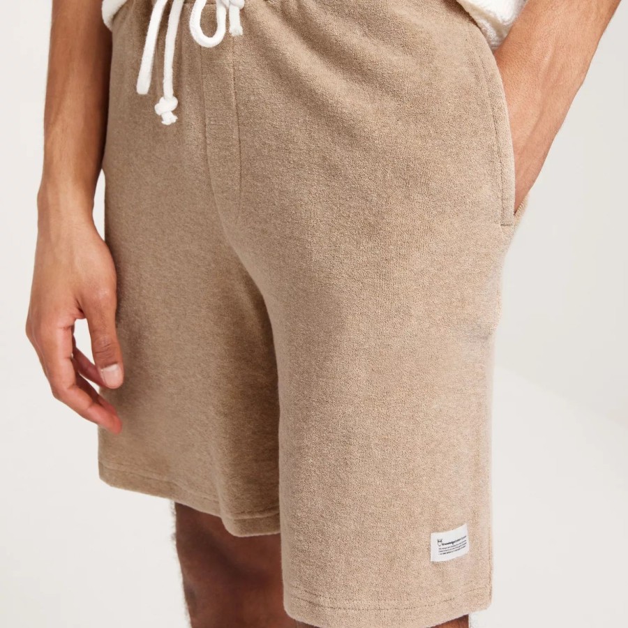 Toj KnowledgeCotton Apparel | Casual Terry Shorts - Gots2/Vegan Safari