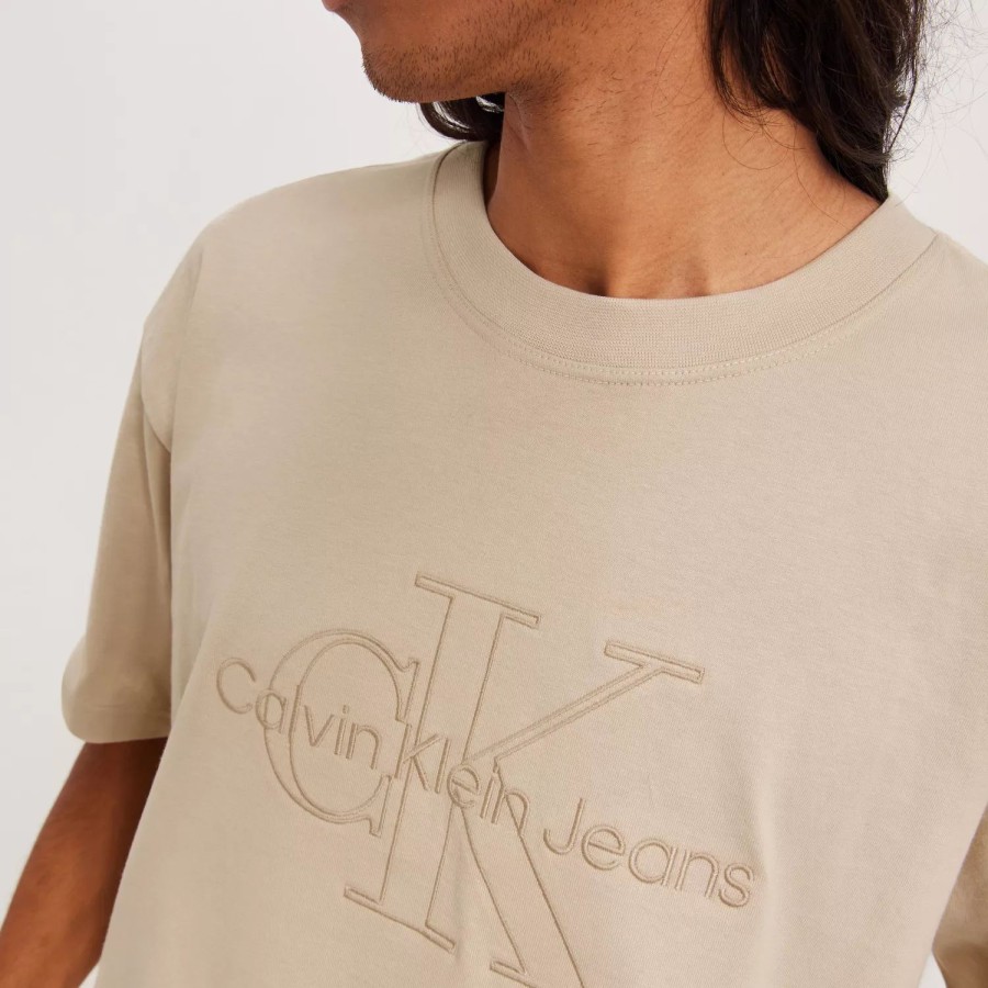 Toj Calvin Klein Jeans | Monologo Washed Tee Classic Beige