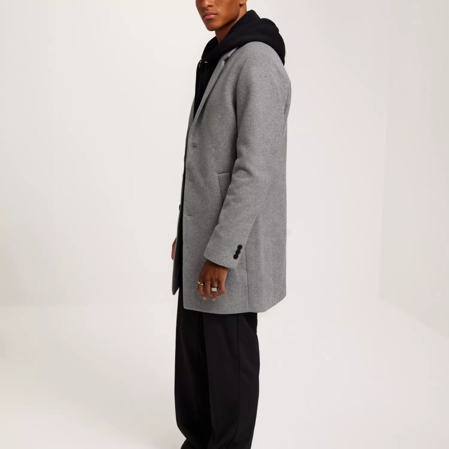 Toj Jack & Jones | Jjemorrison Wool Coat Sn Light Grey Melange