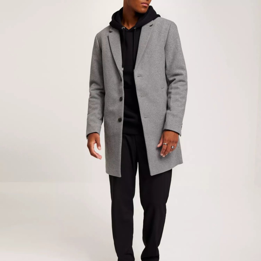 Toj Jack & Jones | Jjemorrison Wool Coat Sn Light Grey Melange