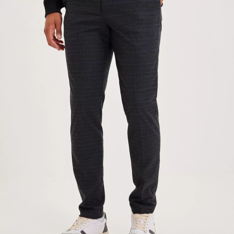 Toj Selected Homme | Slhslim-Marlow Mix Pant B Dark Sapphire Check