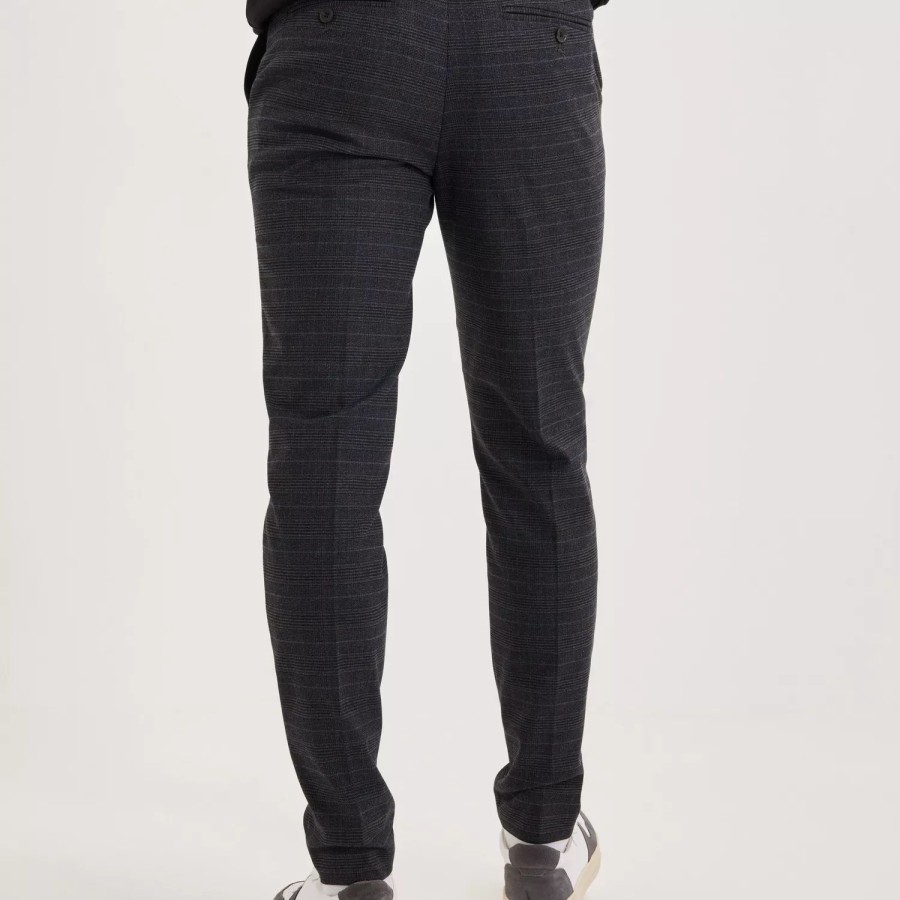 Toj Selected Homme | Slhslim-Marlow Mix Pant B Dark Sapphire Check